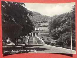 Cartolina - Como - Stazione Centrale Con Giardini - 1955 Ca. - Como