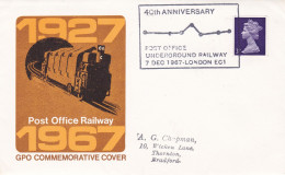 GB Engeland 1967 40 Ann Post Office Underground Railway - Treinen