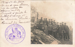 Carte Photo Militaria 1915 * Ww1 Guerre 14/18 War * CACHET 20ème Bataillon Territorial Génie 1ère Cie - War 1914-18
