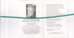 Alphonsine Vandevoort-Fransen, Sint-Truiden 1896, Genk 1997. Honderdjarige. Foto - Todesanzeige