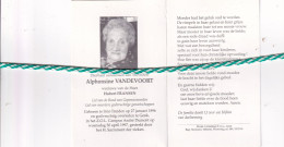 Alphonsine Vandevoort-Fransen, Sint-Truiden 1896, Genk 1997. Honderdjarige. Foto - Obituary Notices