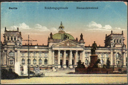 ALLEMAGNE - BERLIN - Reichstaggebäude Bismarckdenkmal - Altri & Non Classificati