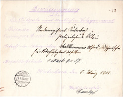 Bayern 1918, Hektographiertes Telegramm - Postformular M. K1 Kulmbach 2b - Briefe U. Dokumente