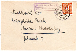 1946, Landpost Stpl. ZÜLICHENDORF über Luckenwalde Auf Brief M. 24 Pf. - Briefe U. Dokumente