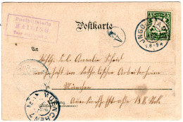 Bayern 1906, Posthilfstelle STAMMHAM Taxe Marktl (Type 1) Auf Karte M. 5 Pf. - Storia Postale