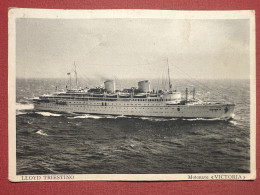 Cartolina Navi - Lloyd Triestino - Motonave Victoria 1935 Ca. - Sonstige & Ohne Zuordnung