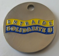 Jeton De Caddie - ENTRAIDE SOLIDARITE 13 - En Métal - (1) - - Jetons De Caddies