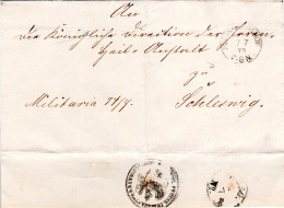 DR 1873, K1 ALTONA BAHNHOF Auf Militaria Brief N. Schleswig - Brieven En Documenten