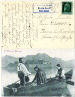 Bayern 1913, Posthilfstelle HEMHOF Taxe Endorf Auf Chiemsee AK M. 5 Pf. - Brieven En Documenten