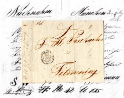 Bayern 1834, Fuhrmannsbrief V. München N. Tittmoning - Prephilately