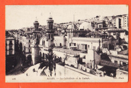 35218  / ⭐ ◉  (•◡•) ALGER Algérie Cathedrale Et CASBAH 1915s à VIDAL 158 Rue Goutte Or Aubervilliers Photo NEURDEIN 216 - Algeri