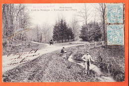 35378 / NEUFCHATEL Foret PERSEIGNE Rond-Point Des 3 Ponts 1904 à LINOT Rue Tesse Le Mans / Librairie FLEURY Mamers - Otros & Sin Clasificación