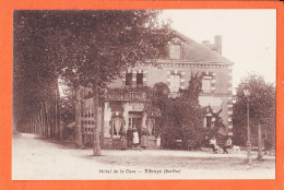 35299 / VIBRAYE 72-Sarthe Hotel De La Gare 1910s  Edition F DAVID - Vibraye