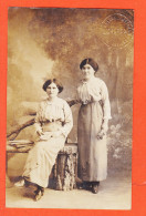 35089 / Carte-Photo MARSEILLE Femmes Soeurs ? 1914 Marie LAFOURCADE à Elisabeth HEGUY Bayonne Photographie CHAPON - Altri & Non Classificati