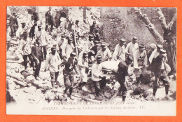 35285  / ⭐ ◉  (•◡•) 13-ROGNES Descente Cadavres Par Soldats Du 61eme Tremblement Terre 11 Juin 1909 -Cliché BAUDOUIN - Sonstige & Ohne Zuordnung