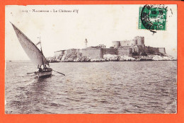 35122  / ⭐ ◉  (•◡•) 13-MARSEILLE Le Chateau D' IF 1911 à Mireille BOUTET Port-Vendres ANCRE F-G N° 219 - Château D'If, Frioul, Islands...