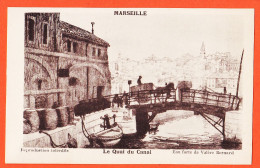 35050 / MARSEILLE Le Quai Du CANAL Eau-Forte De Valère BERNARD 1910s Edition BERNARD  Bd VAUBAN MARSEILLE - Puerto Viejo (Vieux-Port), Saint Victor, Le Panier