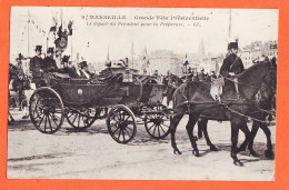 35070 / MARSEILLE 13 Octobre 1913 Grande Fête Présidentielle Départ Président Raymond POINCARE Pour PREFECTURE-LEVY 9 - Sonstige & Ohne Zuordnung