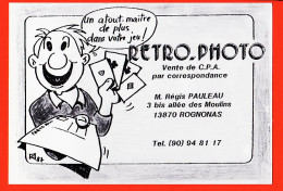 35327  / ⭐ ◉  (•◡•) 13-ROGNONAS Cartophile RETRO-PHOTO Régis PAULEAU Allée Des MOULINS Dessin Kris ADZEL-HAËRDE 1987 - Other & Unclassified