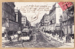 35010 / GUENDE 213- MARSEILLE  Ligne Tramway 653 La Rue CANNEBIERE 1910s à DURAND Hotel Pascal Manosque - Canebière, Stadtzentrum
