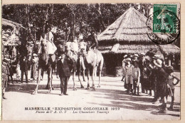 35025 / MARSEILLE (13) Exposition Coloniale 1922 Palais A.O.F Les Chameliers TOUAREGS - Exposiciones Coloniales 1906 - 1922