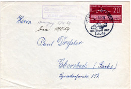 DDR 1950, WEHNDE über Worbis (Eichsfeld), Landpost Stpl. Auf Brief M 24 Pf. - Briefe U. Dokumente