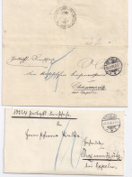 DR 1893/95, Breslau Oppeln, 2 Portopflicht. Dienst Brief M. 5 Bzw. 10 Pf. #1720 - Lettres & Documents