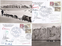 Grönland Arktis Polarpost, Peary Land, 2 AK V.d. 1. Dt. Nordpol Expedition. #845 - Autres & Non Classés