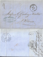 Belgien 1861, K1 ANVERS Auf Brief N. Dänemark M. Rs. KDOPA Hamburg. #2628 - Autres & Non Classés