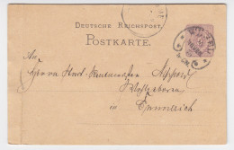 DR 1875, Wesel Hufeisen Stpl. Auf Angenähter Ganzsache Sendung N. Emmerich #2088 - Lettres & Documents