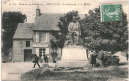 CPA Carte Postale France Gréville Statue De J. F. Millet  VM80332 - Cherbourg