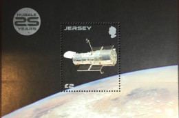 Jersey 2015 Hubble Telescope Minisheet MNH - Jersey