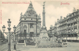 Superbe Lot De 10 Cpa BRUXELLES Vers 1900. Maison Du Roi, Manneken-Piss, Porte Hal, Colonne Congrès, Bourse, Comtes... - Lotti, Serie, Collezioni