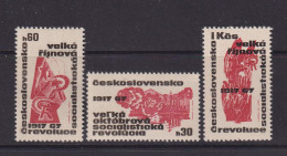 CZECHOSLOVAKIA  - 1967 October Revolution Set Never Hinged Mint - Ungebraucht