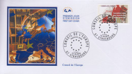 Enveloppe  FDC   1er  Jour   FRANCE    CONSEIL  DE  L' EUROPE  STRASBOURG    2018 - 2010-2019