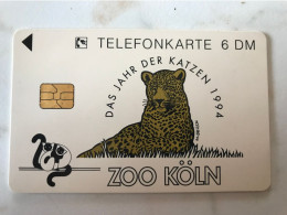 CHIP CARD GERMANY  ZOO  LEOPARD - Oerwoud