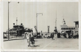 EGYPTE.  PORT SAID .WESTERN FERRY BOAT STATION.  CARTE ECRITE - Port Said