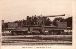 N°1682 W -cpa Camp De Mailly -canon De 16 Cm De Marine- - Matériel