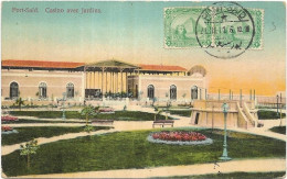 EGYPTE.  PORT SAID .CASINO AVEC JARDINSN.  CARTE ECRITE - Port Said