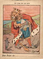 CHROMO BON POINT FABLE ILLUSTRATEUR BAC LE LION ET LE RAT - Sonstige & Ohne Zuordnung