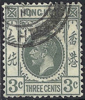 HONG KONG 1931 KGV 3c Grey SG119 Used - Nuovi