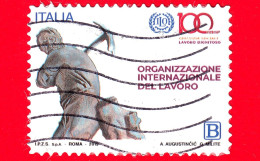 ITALIA - Usato - 2019 - 100 Anni Dell’Organizzazione Internazionale Del Lavoro – OIL - Minatore - B - 2011-20: Used