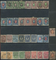 Russia:Used Stamps Coat Of Arms, 1908, All Should Be Different - Used Stamps