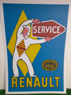 RENAULT SERVICE - AFFICHE POSTER - Voitures