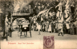 Singapore - Royal Visit Decoration - 1907 - Singapore