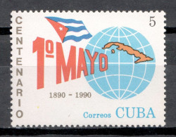 Cuba 1990 / Work Day 1st Of May MNH 1 De Mayo Dia Del Trabajo / Cu20749  C1-4 - Nuovi