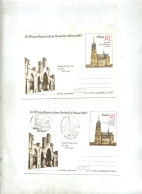 Carte 10 Lodzi Visite Pape Neuf Cachet Gdansk - Interi Postali