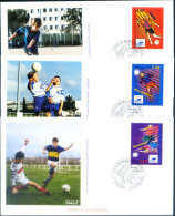 Sport. Calcio. Stadi 1996-1998. 10 FDC. - Autres & Non Classés