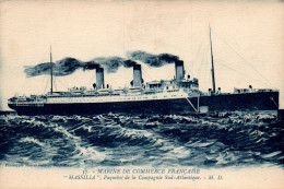 N°1690 W -cpa Le Paquebot "Massilia" - Passagiersschepen