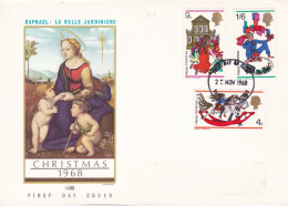 GB Engeland 1968 MICHEL NO: 493-5 FDC - 1952-1971 Pre-Decimal Issues